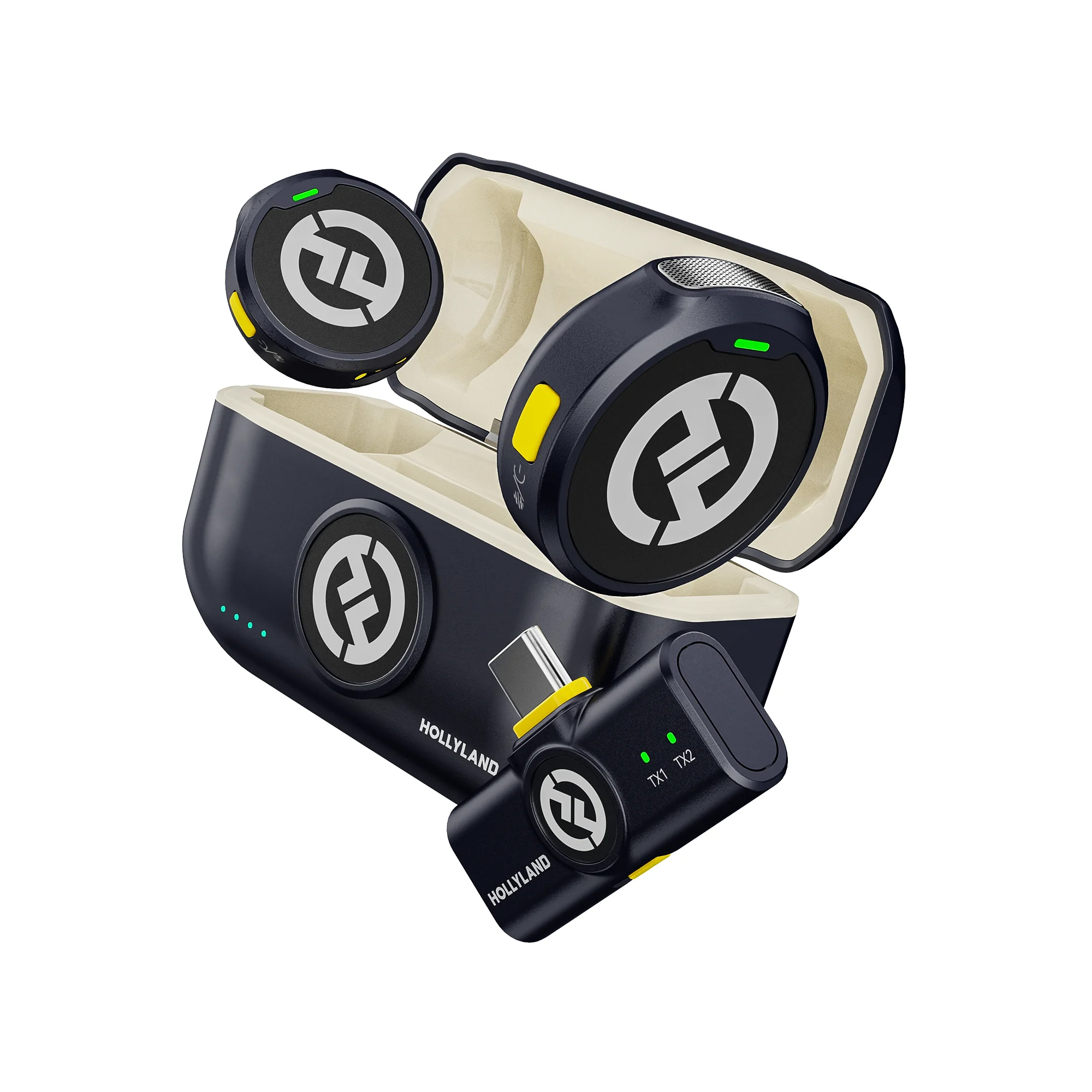 Мікрофонна радіосистема Hollyland Lark M2 Duo with USB-C Plug (black)